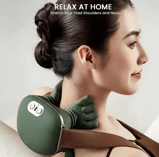 Desertia Shiatsu Neck & Shoulder Massager with Heat – Car & Home Use  جهاز تدليك الرقبة والكتف شياتسو من ديزيرتيا مع تدفئة - للسيارة والمنزل